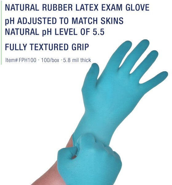 Futura PH Balanced Latex Exam Gloves